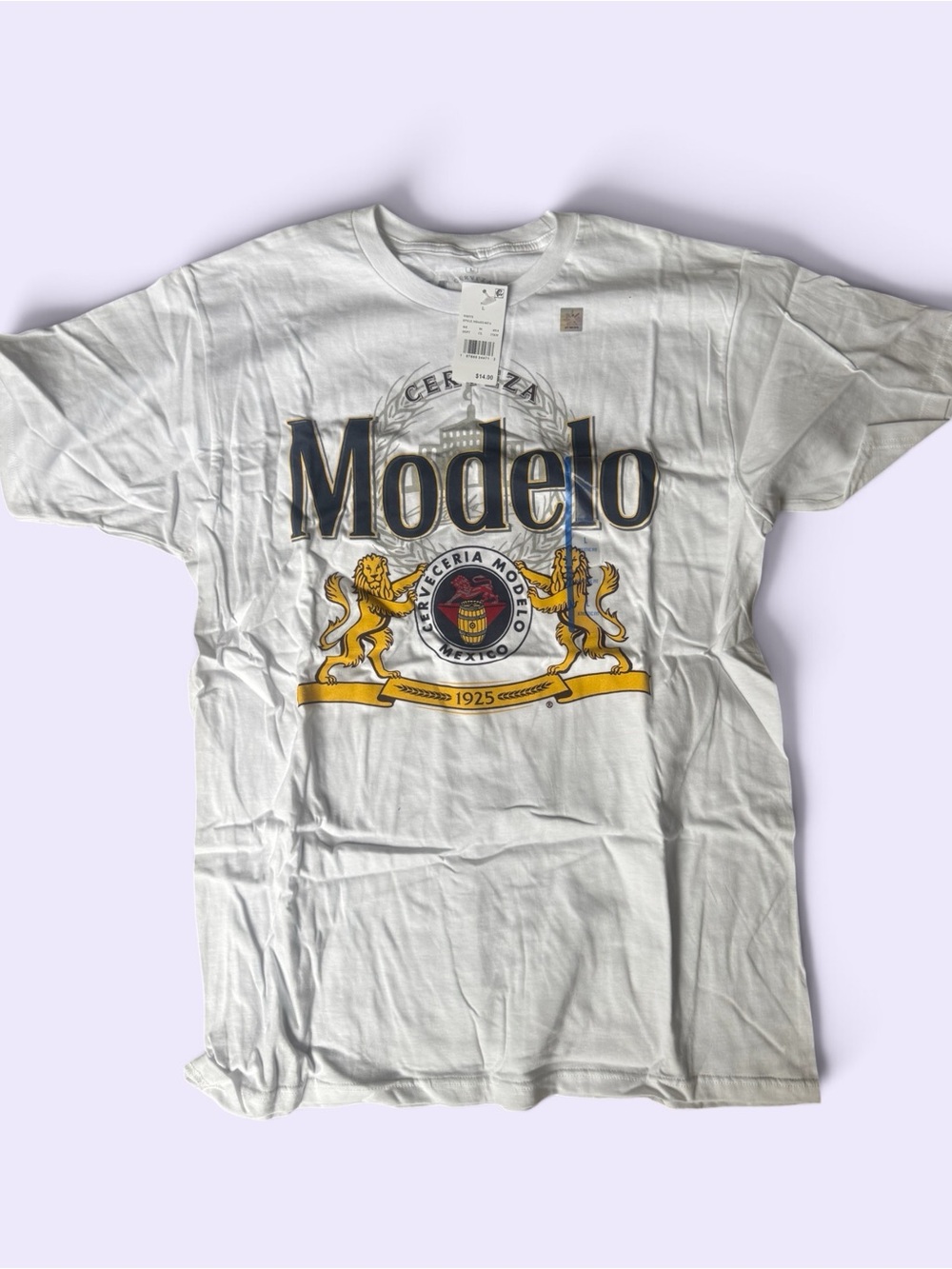 ModelCo White Logo Graphic Tee for Men